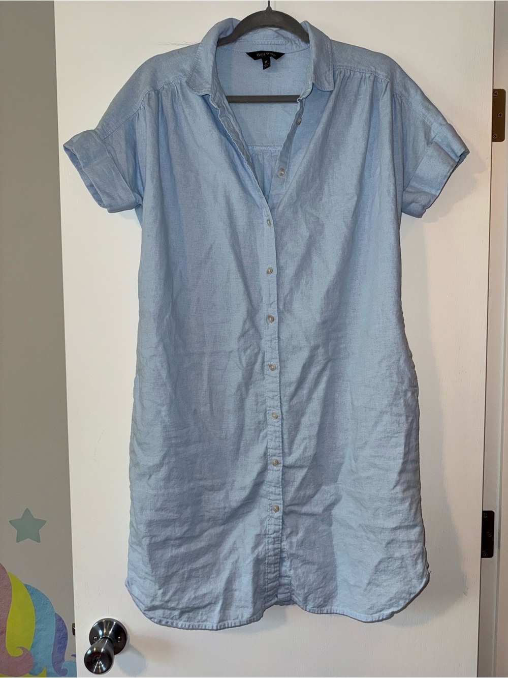 Well Worn short sleeve linen dress